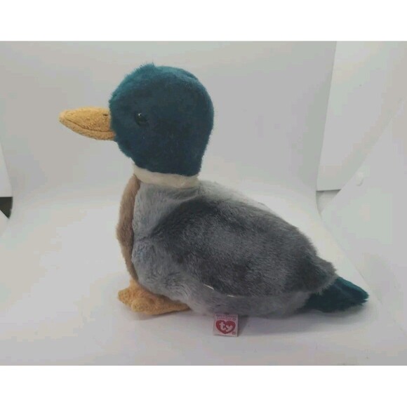 Jake Mallard Duck Plush TY Beanie Buddy & Ty Beanie 1998 Retired Vintage - Picture 6 of 16